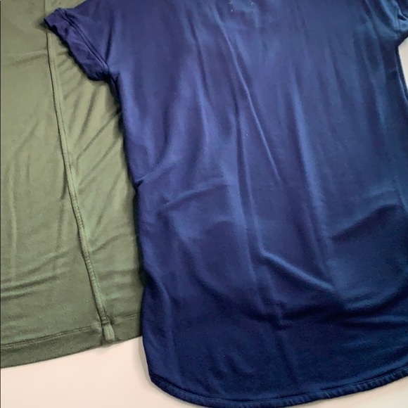 Lou & Grey Oversized casual T-Shirts bundle of 2 women’s size xs green blue set - Picture 7 of 8